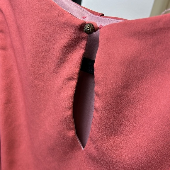 Zara Rose Pink Ruffle Front Sleeveless Dress Size S - Picture 13 of 13